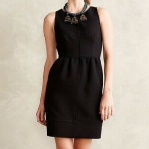 Maeve Rokin Cross back Black structured dress